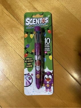 Purple Scented Rainbow Pen - 10 Scented Colors (x4)